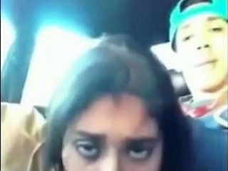 Attractive Indian Woman Performs Oral Sex In A Moving Vehicle
